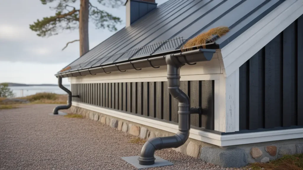 utbyte av h ngr nnor och stupr r p villa i solsidan saltsj baden